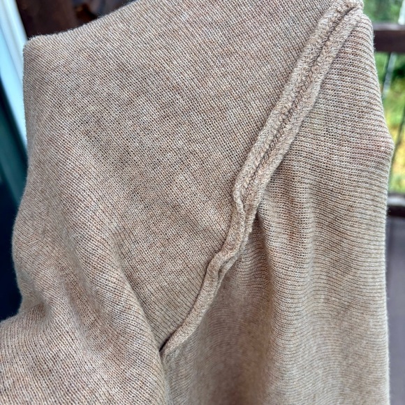 FREE PEOPLE Camel Knit Oversized Sweater - Picture 12 of 12